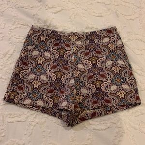 Zara Paisley Shorts